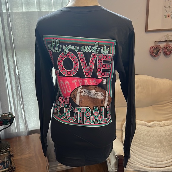 Girlie Girl Original ( Football ) Long Sleeve T-Shirt NWOT - Picture 4 of 4